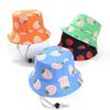 1 Piece Strawberry Pattern Baby Cap Kids Bucket Hats Thin Trendy Boy Girl Cute Fisherman Hat For Children 1-6 Years