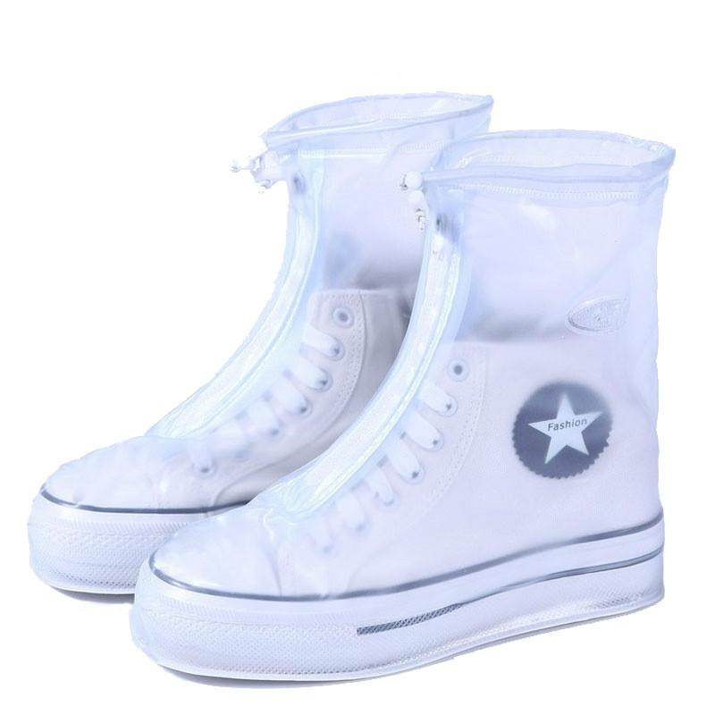 Водонепроницаемые и противоскользящие бахилы Утолщенные и износостойкие многоразовые бахилы от дождя