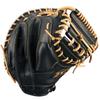 ZETT Soft Steer Baseball B BRCB35512F Catcher's Mitt, Black/Pastel (1932),
