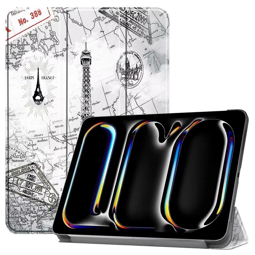 Чехол для apple ipad pro 11 2024 PU Flip Stand Cover для Apple iPad Pro 11 дюймов (М4) Чехол для планшета Funda