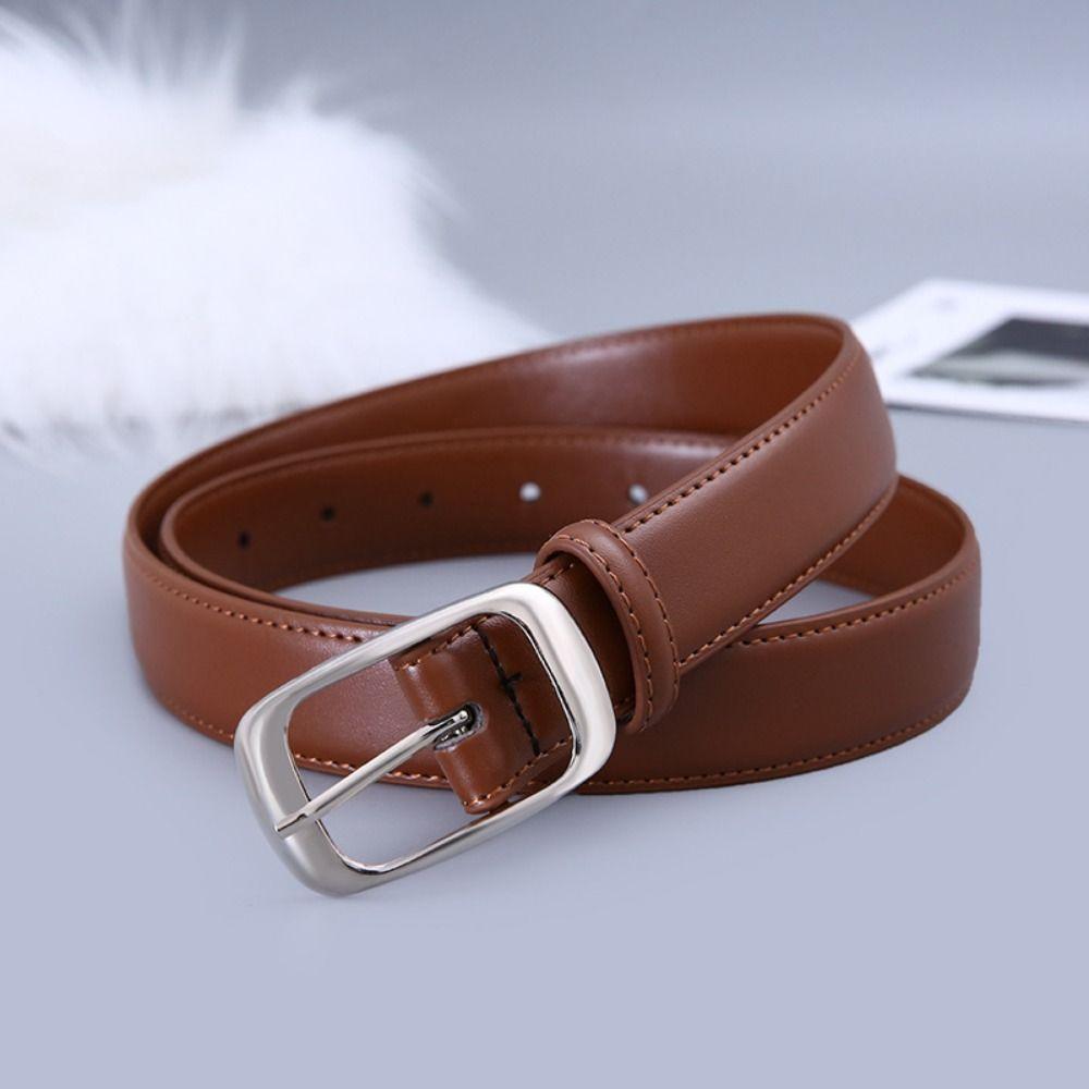 Модный ремень с пряжкой-пином, универсальный пояс, украшение для платьев, кожаный ремень