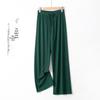 Women's Spring/Summer Ice Silk Wide-Leg Pants: High Waist, Slim Fit, Anti-Mosquito, Cool & Stylish