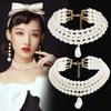 Wedding Jewelry Accessories Irregular Shape Pearls Pendant Korean Style Choker Women Necklace