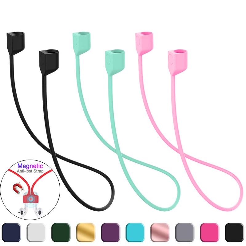 Soft Silicone Anti Lost Magnetic Rope Earphones for Apple Airpods 2 1 3 Air Pods Pro Bluetooth Wireless Headphone Earbuds Strap
