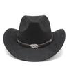 Western Cowboy Suede Top Hat Jazz Hat, Wool Hat