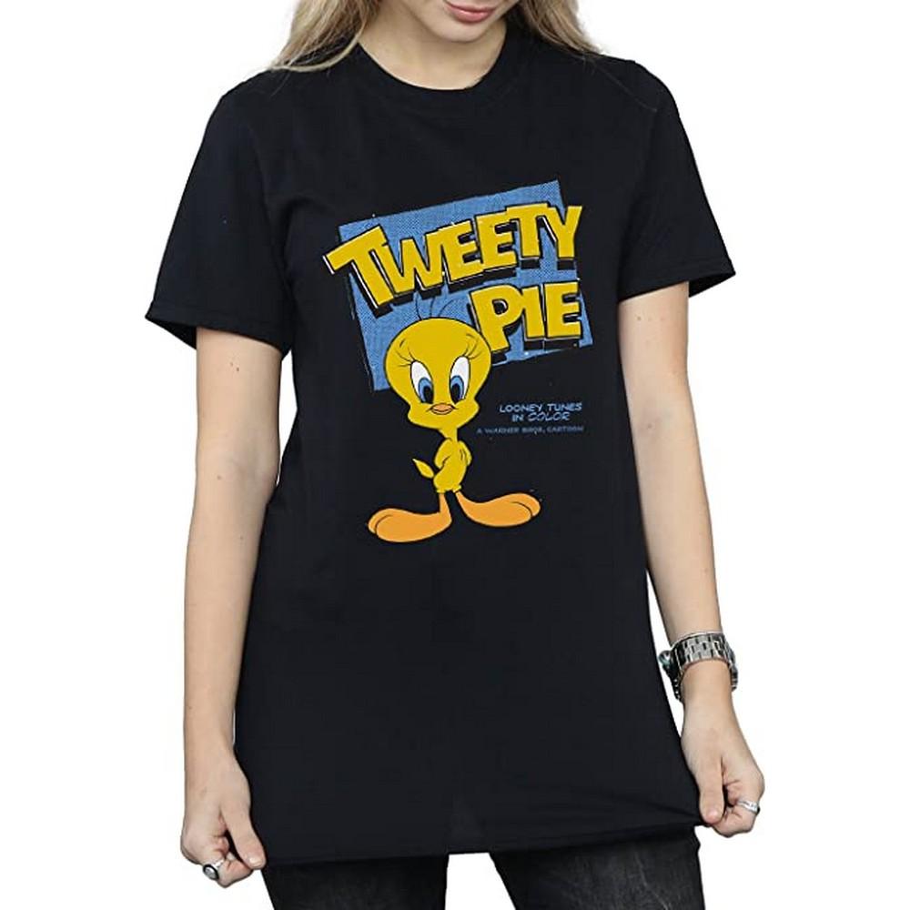 Looney Tunes Womens/Ladies Tweety Cotton Boyfriend T-Shirt