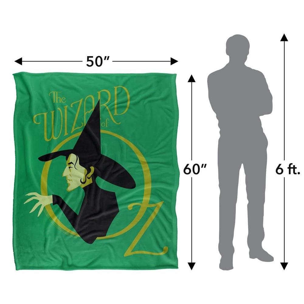 Wizard Of Oz Wicked Witch Of The West Logo Soft Touch Blanket