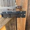 Versatile 7.87" Gate Latch with Locking Hole Adjustable Steel Lock Lockable Bolt Latches Set for Barn Doors & Yards