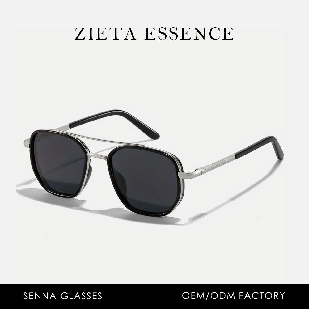 Metal polarized sunglasses, a popular choice for casual outdoor street style, featuring high-quality alloy frames, available for both men and women