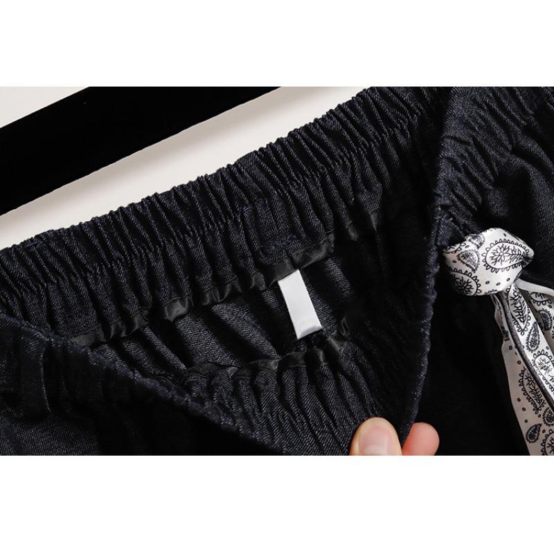 DIMANAF 2025 Осень Большой размер Длинные Женские Синие Юбки Эластичная талия Оверсайз Леди Элегантные Юбки с высокой талией А-силуэта