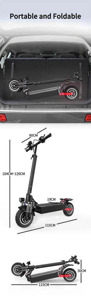 X6 Мощный внедорожный двухколесный двойной ступичный электросамокат 2400 Вт, скутер, электрические складные скутеры, 48 В, двойной двигатель, двойная пружинная подвеска
