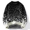 2026 Осень Зима Мужской Рождественский Пуловер Снежинка Мужской Новогодний Красный Свитер Мужской Толстый Ленивый Свитер Мужской Свободный Черный Свитер