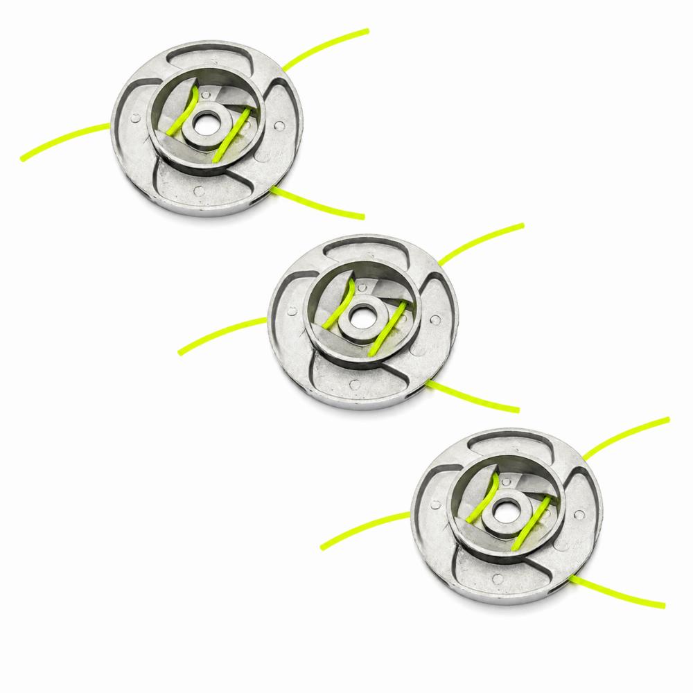 1pcs/3pcs Circular Shape Trimmer Head Replacement Aluminum Trimmer Head For Weed Eater