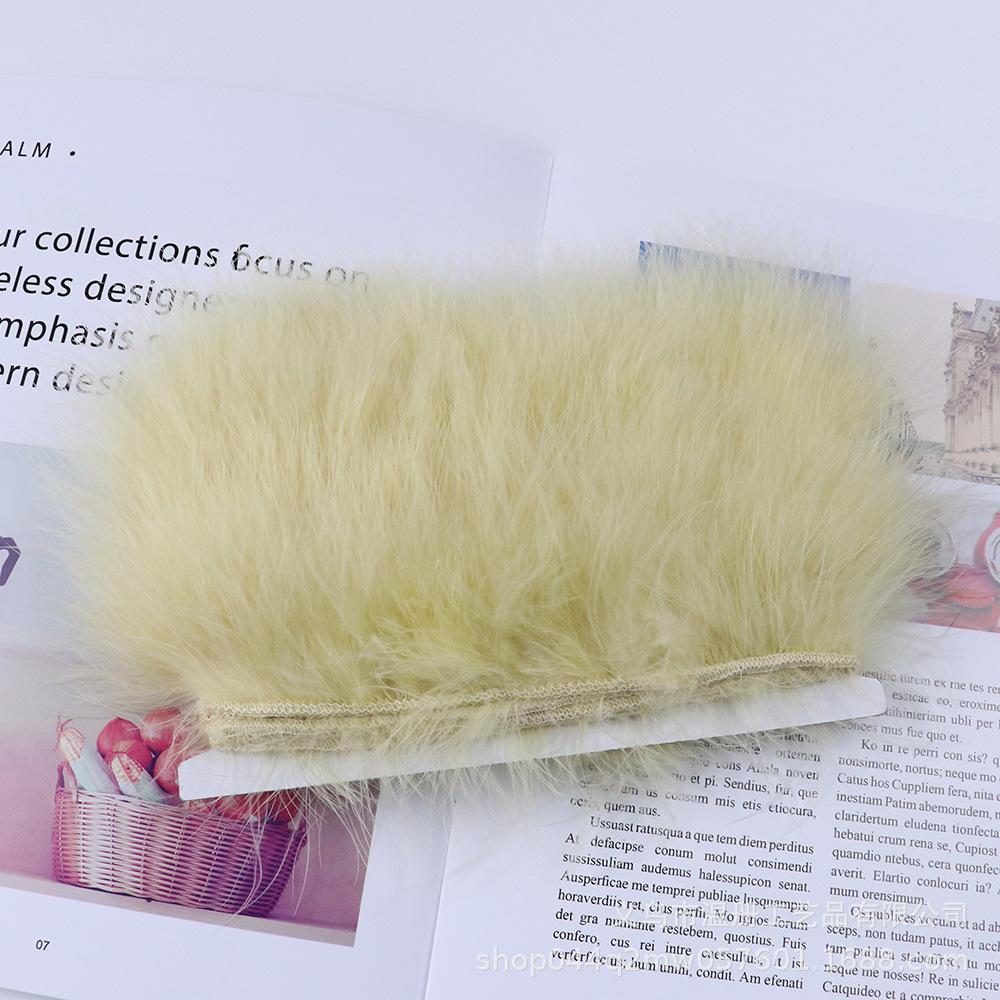 5-7Cm Bone-Cut Full Flannel Edge Stage Clothing Material Turkey Fluff Skirt Barbie Diy