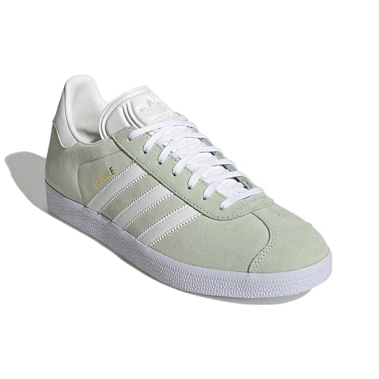Adidas Кроссовки Gazelle Linen Green Unisex Cloud-White Gold-Metallic GX2206