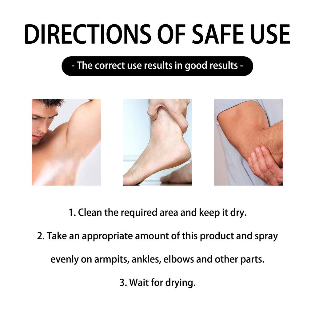 EELHOE Мужской антиперспирант-спрей для подмышек, освежающий дезодорант для удаления подмышек, защита от запаха, ароматизатор для тела, уход за потом, духи