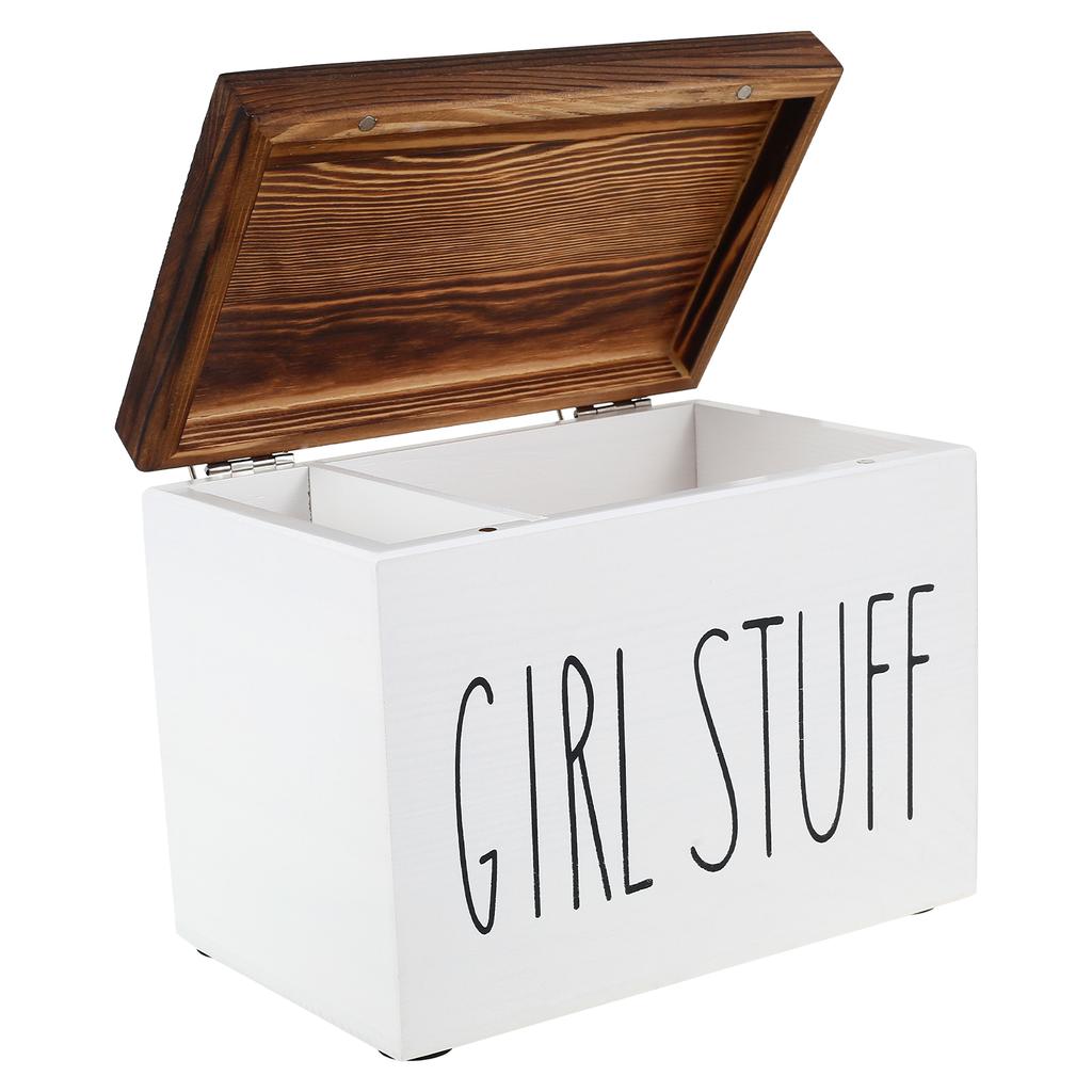 Органайзер для тампонов Держатель для ватных дисков Контейнер для хранения тампонов Практичный контейнер для хранения тампонов и прокладок с крышкой Большая вместимость