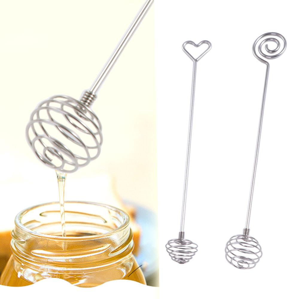 Double-headed Honey Dipper Sticks Stainless Steel Honey Stirrer Household Metal Mixing Spoon Jam