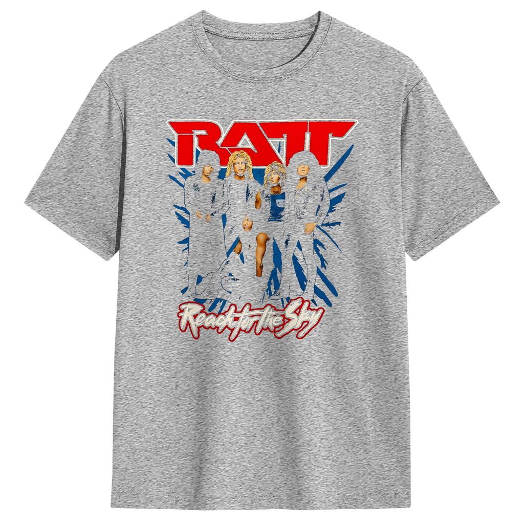 Streetwear T Shirt Summer Hair Metal Ratt Band Art Fashion TShirts Cotton Tee Shirt Y2K Funny Printed Short Sleeve Tees