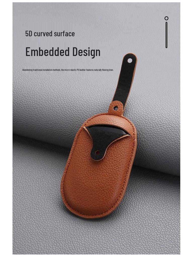 Geely Key Case Genuine Leather for Xingyue, Boyue, Galaxy, Xingyuan, Emgrand, Xingrui, Bin Yue, ICON, Bin Rui with Buckle