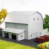 Сборка модели здания масштаба HO 1:87 поделок своими руками Современный дом Ручная сборка Ранчо Зерно