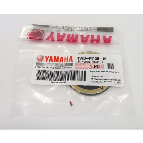 YAMAHA Genuine Yamaha Tuning Fork Logo Emblem Sticker Aluminum Coating Gold Black Diameter 45mm