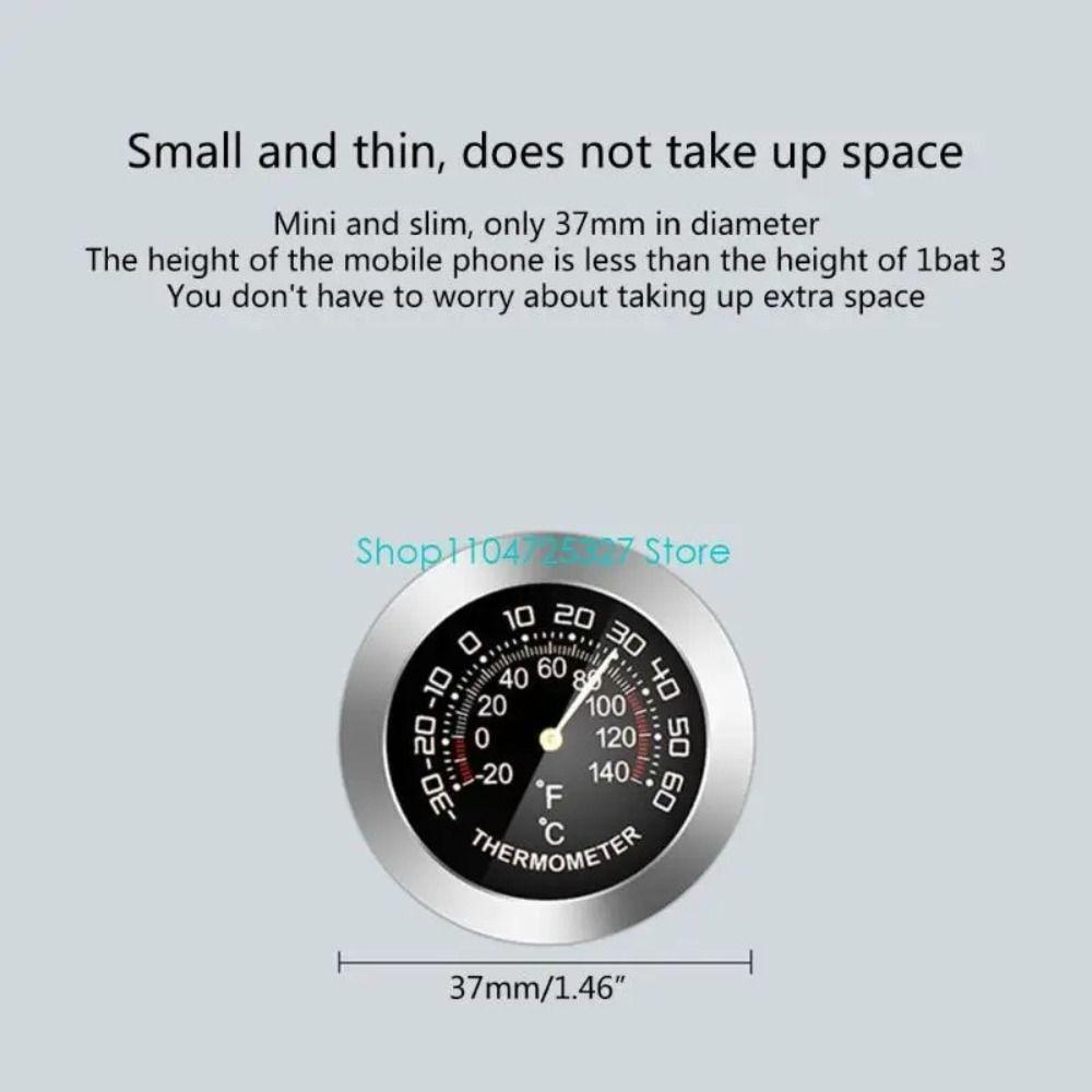 Digital Display Digital Temperature Gauge Mini Size Car Air Vent Thermometer Air Vent Installation