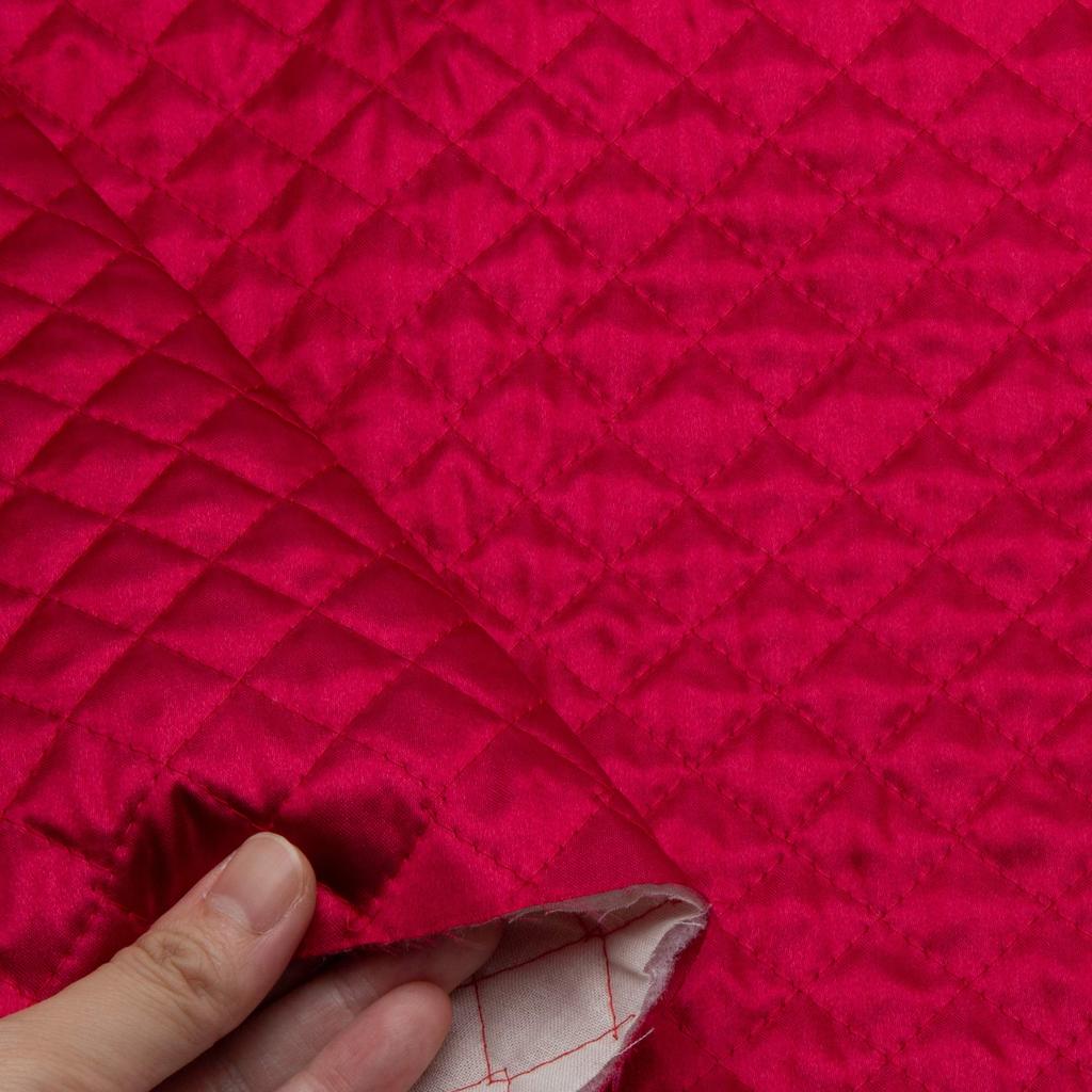 Cosmo Textile Satin Quilting 110cm Wide X 9m Wine for Kindergarten and School Entrance Crafts and Handmade Supplies Fabric, Cut, Red, AQ1500-146-9M,