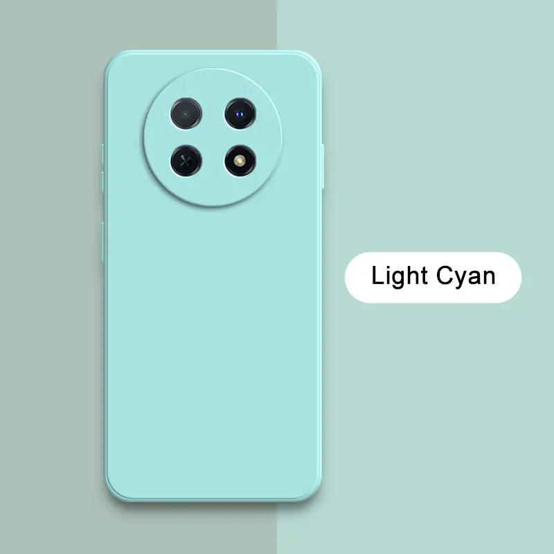 Square Liquid Silicone Back Case for Huawei Nova Y91 Global Mobile Phone Cover NovaY91 Camera Protective Shockproof Bag