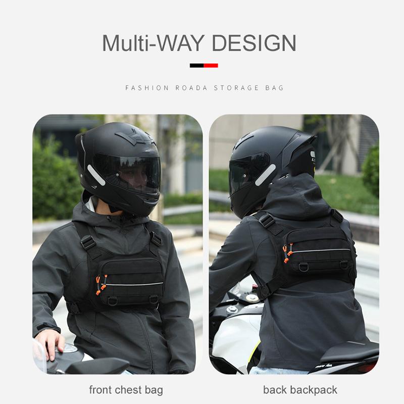 Tactical Chest Bag for Men Running Front Vest Backpack Rig Pouch Hiking Cycling Outdoor Camping Fishing Hunting Travel Molle Bag