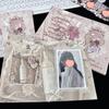 10Pcs Cute Korean Kpop Photocard Holder 3-inch Photocard Back Card Foldable Card Holder Decor Paper Board DIY Packing Material