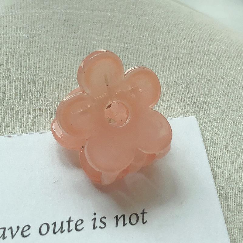 Korean mini candy clip sweet and cute small hairpin transparent solid sweet cool wind broken hair accessories