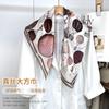 Spring And Autumn Premium Silk Silk Scarf Women'S Light Luxury High-End Thin Scarf Elegant Shawl Scarf