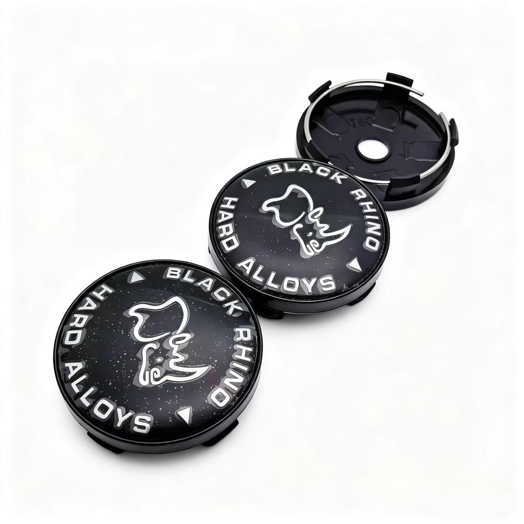4pcs Black Rhino Logo Badge Car Wheel Center Caps 60MM 56MM Car Wheels Hub Cap Rhinoceros Emblem Rim Hubcaps Cover Accessories