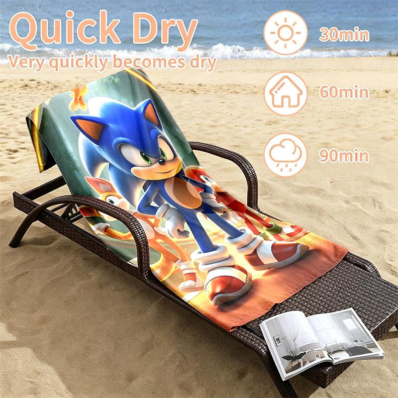 Sonic Beach towels also serve as bath towels summer essential a musthave for the outdoors the beach and the pool