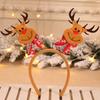 Christmas Headband Santa Claus Reindeer Snowman Bear Plaid Anti-slip Holiday Decoration Adults Kids Cute Xmas Hair Band Hair Accessories Party Props
