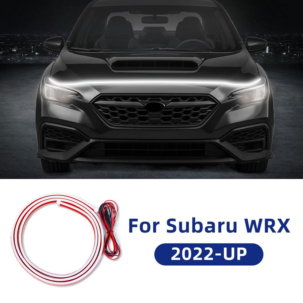 Светодиодная полоса света под капот автомобиля для Subaru WRX 2024, разрезаемая светодиодная лента, поворотный свет, декоративная, водонепроницаемая IP66