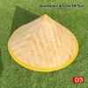 Cone Hat Retro Bamboo Rattan Fisherman Hat Handmade Weave Straw Bucket Hat Rain Dance Props Cone Sunshade Hat Plastic Bamboo Hat