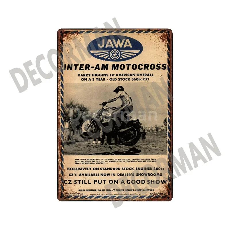[ DecorMan]  JAWA BSA Мотор Металлические Знаки Постеры Винтажная Живопись Индивидуальный Декор Клуба LTA-1704 винтажный декор