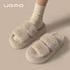 Два с открытой пяткой осень и зима новые товары для дома в помещении нескользящие утолщенная подошва теплые шерстяные хлопковые тапочки женские