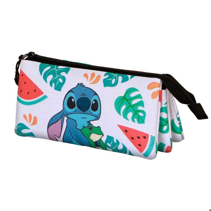 Trousse Triple - Disney Lilo et Stitch Frog - Multicolore - Taille Unique