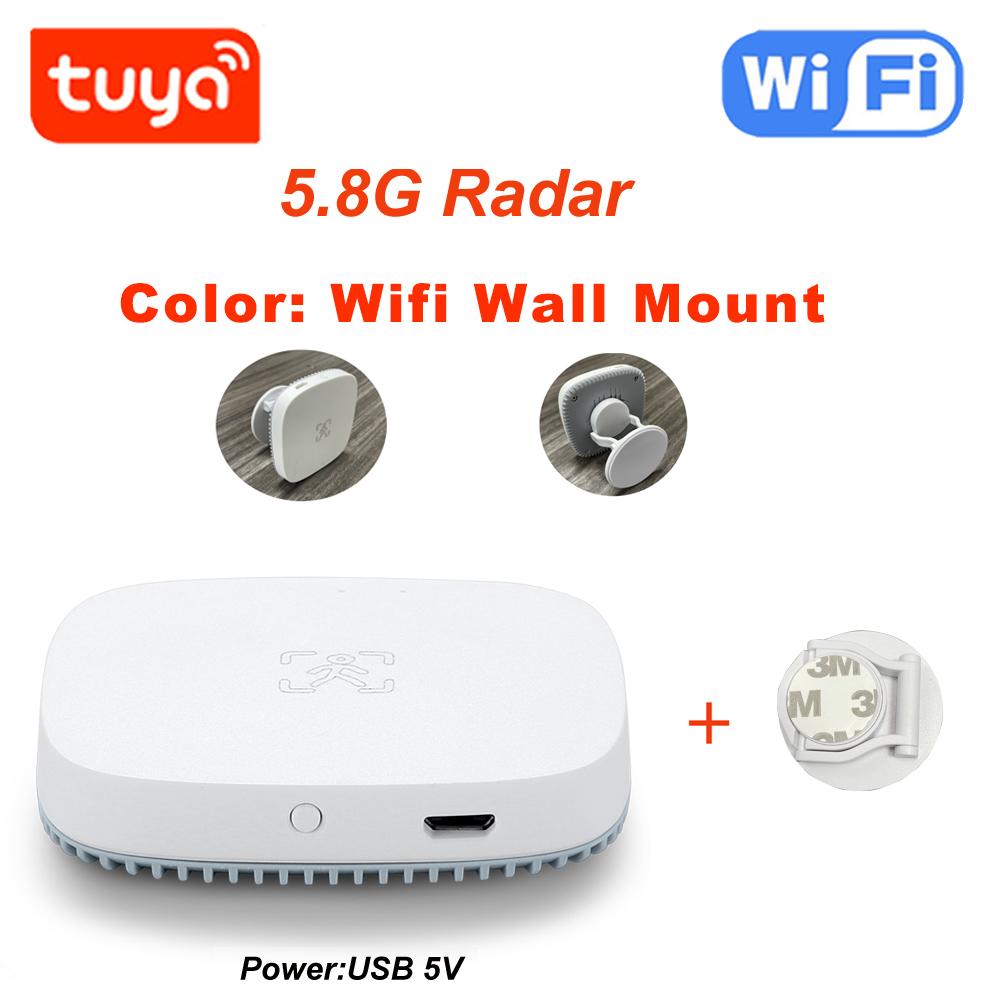 Tuya WiFi / Zigbee Детектор присутствия человека Интеллектуальный датчик PIR человеческого тела Радар-детектор Микроволновые датчики движения