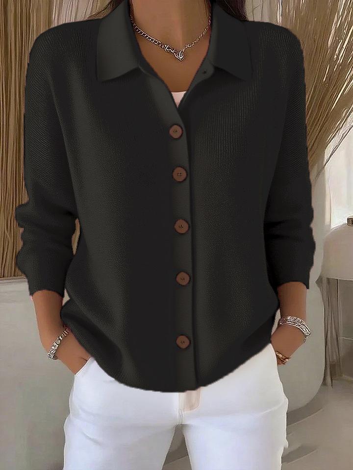 Розовый кардиган на пуговицах с воротником