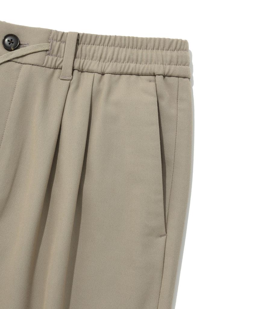 COVERNAT Slacks Fleece-Lined Slim Tapered Pants Beige