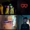 1PC Flashing LED Glasses Luminous Party Decorative Lighting Classic Novelty Gift Bright LED Light Up Party SunGlass