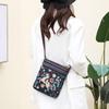 Lady Crossbody Shoulder Bag Phone Purse Handbag Pouch Ethnic Style Embroidered Messenger Bag Retro Small Canvas Bag