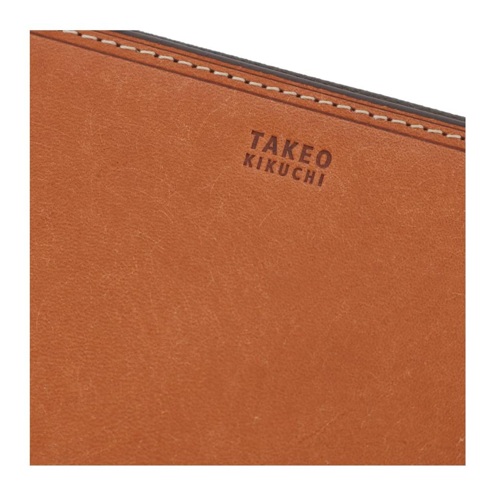Takeo Kikuchi Men's Margo II Long Wallet with Round Zipper, Genuine Leather, Cowhide Leather, 05 Green, 780616