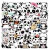 50 Cartoon Panda Graffiti Stickers Personalized Decorative Motorcycle Suitcase Waterproof