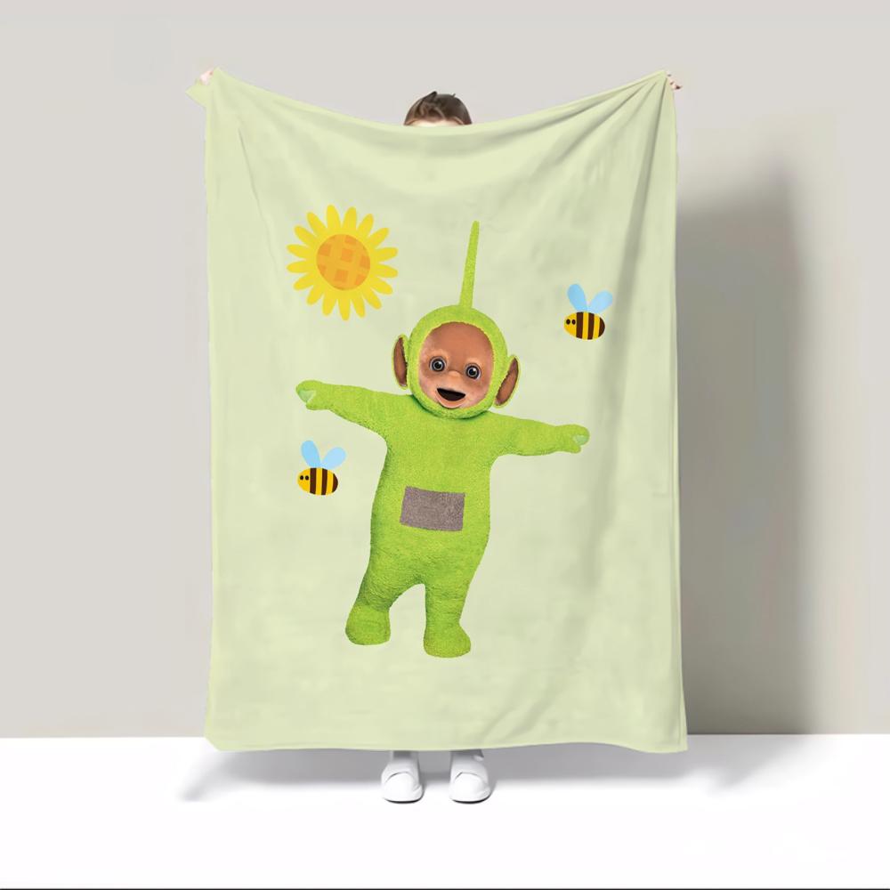 Teletubbies Knee Blanket Throw Sofa Blankets Characters Thermal Blankets for Bed Blanket 150cm X 200cm Home and Decoration Nap &