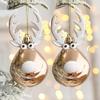 2pcs Elk Design Christmas Tree Hanging Balls